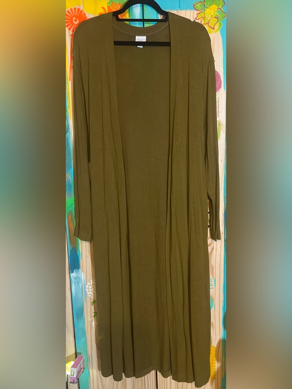 🍂 A New Day for Target Olive Green Long Open-Front Cardigan 🫒